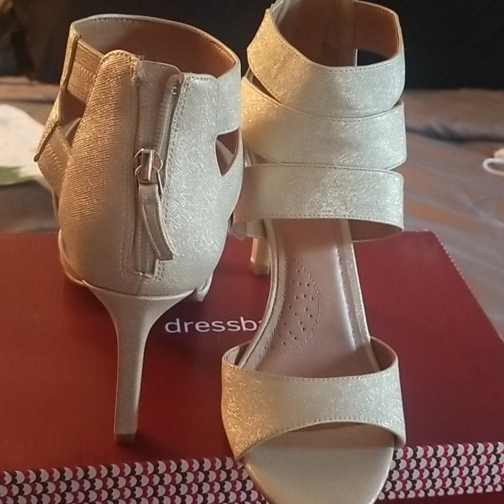 New Gold Strap heels